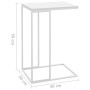 Mesa auxiliar de madera contrachapada blanco 40x30x59 cm de vidaXL, Mesas de centro - Ref: Foro24-336131, Precio: 37,49 €, De...