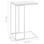 Mesa auxiliar de madera contrachapada blanco 40x30x59 cm de vidaXL, Mesas de centro - Ref: Foro24-336131, Precio: 35,42 €, De...
