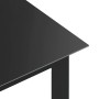Mesa de jardín de aluminio y vidrio negro 150x90x74 cm de vidaXL, Mesas de jardín - Ref: Foro24-312201, Precio: 142,50 €, Des...