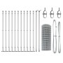 Cerca Euro  con 13 postes con bridas 0.4x25 m de acero galvanizado | Foro24.es | Tu tienda online para hogar, jardín y más Foro24.es
