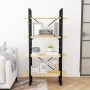 Estantería de 4 niveles madera maciza de pino 80x30x140 cm de vidaXL, Librerías y estanterías - Ref: Foro24-806462, Precio: 6...