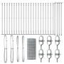 Cerca Euro  con 13 postes acampanados 0.6x50 m de acero galvanizado | Foro24.es | Tu tienda online para hogar, jardín y más Foro24.es