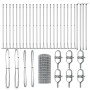 Cerca Euro  con 13 postes con brida 0,4x50 m de acero galvanizado | Foro24.es | Tu tienda online para hogar, jardín y más Foro24.es