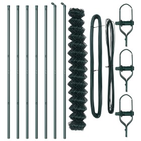 Comprar Valla de Cadena con 7 Postes 1.6x10 m