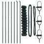 Cerca de Malla de Cadena con 7 Postes 1.5x10 m Acero Galvanizado Verde | Foro24.es | Tu tienda online para hogar, jardín y más Foro24.es