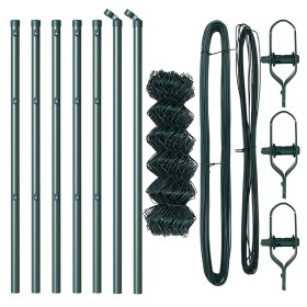 Comprar Cerca de cadena con 7 postes 0.8x10 m