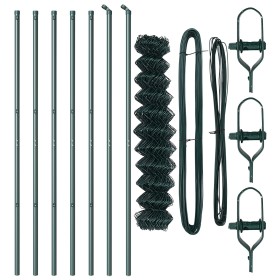 Comprar Cerca de malla con 7 postes 1.2x10 m de