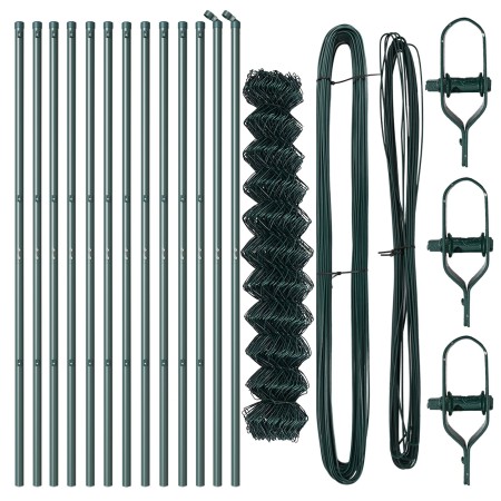 Cerca de eslabones de cadena Set de 2 Verde de , Paneles de vallas - Ref: Foro24-3351089, Precio: 160,07 €, Descuento: %