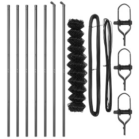 Cerca de Malla con 7 Postes 1.2x10 m de Acero Galvanizado Gris de , Paneles de vallas - Ref: Foro24-3351106, Precio: 108,15 €...