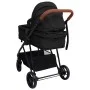 Cochecito de bebé 3 en 1 de acero gris antracita y negro de vidaXL, Cochecitos de bebé - Ref: Foro24-10330, Precio: 267,36 €,...