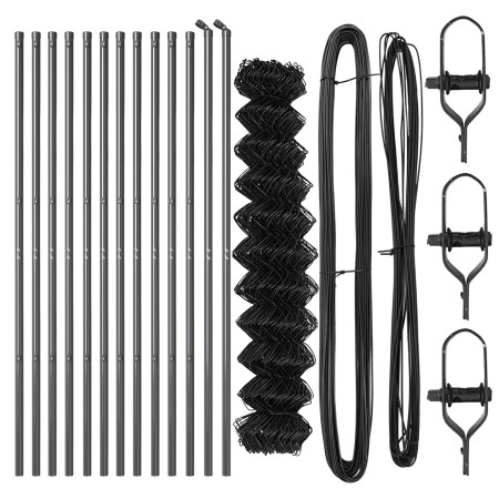 Cerca de Eslabones de Cadena Conjunto de 2 Gris Acero 25 x 1 m | Foro24.es | Tu tienda online para hogar, jardín y más Foro24.es