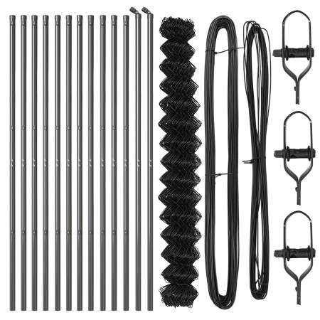 Cerca de Malla de Cadena Set de 2 Gris Acero 25 x 1.5 m | Foro24.es | Tu tienda online para hogar, jardín y más Foro24.es