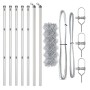Cerca de Eslabones de Cadena con 7 Postes 0.6x10 m Acero Galvanizado | Foro24.es | Tu tienda online para hogar, jardín y más Foro24.es