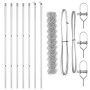 Cerca de eslabones de cadena con 7 postes 1.6x10 m de acero galvanizado | Foro24.es | Tu tienda online para hogar, jardín y más Foro24.es