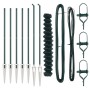 Cerca de Cadena  con 7 Postes de Punta 1.6x10 m Acero Galvanizado | Foro24.es | Tu tienda online para hogar, jardín y más Foro24.es