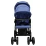 Carrito para gemelos tandem de acero azul marino de vidaXL, Cochecitos de bebé - Ref: Foro24-10350, Precio: 215,73 €, Descuen...