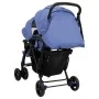 Carrito para gemelos tandem de acero azul marino de vidaXL, Cochecitos de bebé - Ref: Foro24-10350, Precio: 215,73 €, Descuen...