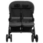 Carrito para gemelos de acero gris oscuro de vidaXL, Cochecitos de bebé - Ref: Foro24-10342, Precio: 218,24 €, Descuento: %