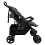 Carrito para gemelos de acero gris oscuro de vidaXL, Cochecitos de bebé - Ref: Foro24-10342, Precio: 218,24 €, Descuento: %
