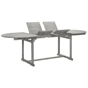 Mesa de comedor jardín madera maciza acacia (160-240)x100x75 cm de vidaXL, Mesas de jardín - Ref: Foro24-316572, Precio: 360,...