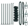 Cerca de malla con 7 postes flangados 0.6x10 m Acero galvanizado de , Paneles de vallas - Ref: Foro24-3351235, Precio: 78,93 ...