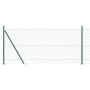 Cerca de eslabones de cadena  con 7 postes con brida 0.8x10 m de acero galvanizado | Foro24.es | Tu tienda online para hogar, jardín y más Foro24.es