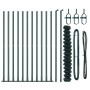 Cerca de Malla con 13 postes flanged 1.6x25 m de acero galvanizado de , Paneles de vallas - Ref: Foro24-3351253, Precio: 258,...