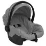 Carrito de bebés 3 en 1 de acero gris claro y negro de vidaXL, Cochecitos de bebé - Ref: Foro24-10389, Precio: 227,23 €, Desc...