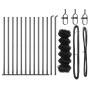 Cerca de malla  con 13 postes flangiados 0.4 x 25 m acero galvanizado | Foro24.es | Tu tienda online para hogar, jardín y más Foro24.es