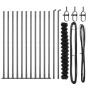 Cerca de malla  con 13 postes con brida 1.4x25 m de acero galvanizado | Foro24.es | Tu tienda online para hogar, jardín y más Foro24.es