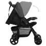 Carrito de bebés 2 en 1 de acero gris oscuro y negro de vidaXL, Cochecitos de bebé - Ref: Foro24-10384, Precio: 122,10 €, Des...