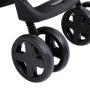 Carrito de bebés 3 en 1 de acero gris oscuro y negro de vidaXL, Cochecitos de bebé - Ref: Foro24-10390, Precio: 203,64 €, Des...