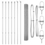 Cerca de Alambre Soldado con 7 Postes 1.4x10 m de Acero Galvanizado de , Paneles de vallas - Ref: Foro24-3351581, Precio: 86,...