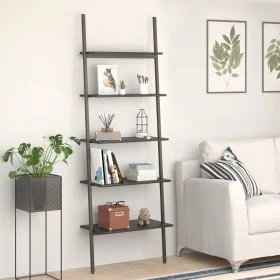 Estantería inclinada de 5 baldas negro 64x34x185,5 cm de vidaXL, Librerías y estanterías - Ref: Foro24-336378, Precio: 92,90 ...