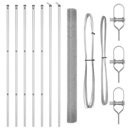 Juego de Postes de Cerca Juego de 2 Acero galvanizado 10 x 1.5 m de , Paneles de vallas - Ref: Foro24-3351585, Precio: 97,96 ...