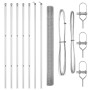 Juego de Postes de Cerca Juego de 2 Acero galvanizado 10 x 1.5 m de , Paneles de vallas - Ref: Foro24-3351585, Precio: 97,96 ...