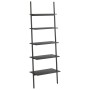 Estantería inclinada de 5 baldas negro 64x34x185,5 cm de vidaXL, Librerías y estanterías - Ref: Foro24-336378, Precio: 111,82...