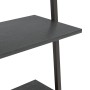 Estantería inclinada de 5 baldas negro 64x34x185,5 cm de vidaXL, Librerías y estanterías - Ref: Foro24-336378, Precio: 111,82...