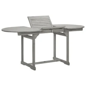 Mesa de comedor jardín madera maciza acacia (120-170)x80x75 cm de vidaXL, Mesas de jardín - Ref: Foro24-316574, Precio: 174,8...