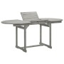 Mesa de comedor jardín madera maciza acacia (120-170)x80x75 cm de vidaXL, Mesas de jardín - Ref: Foro24-316574, Precio: 226,6...