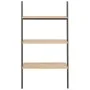Estantería inclinada 3 niveles marrón claro y negro 64x34x116cm de vidaXL, Librerías y estanterías - Ref: Foro24-336370, Prec...