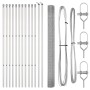 Cerca de Alambre Soldado con 13 Postes 1.5x25 m Acero Galvanizado de , Paneles de vallas - Ref: Foro24-3351621, Precio: 177,4...