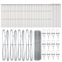 Cerca de Alambre Soldado con 13 Postes 0.4x100 m Acero Galvanizado de , Paneles de vallas - Ref: Foro24-3351659, Precio: 267,...