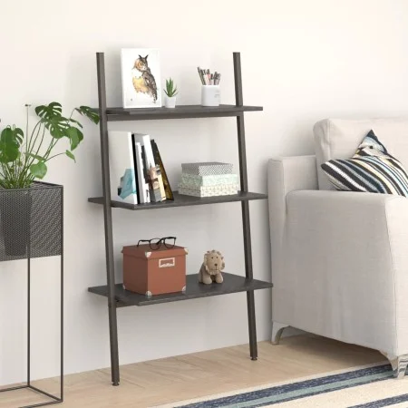 Estantería inclinada de 3 baldas negro 64x34x116 cm de vidaXL, Librerías y estanterías - Ref: Foro24-336372, Precio: 65,98 €,...
