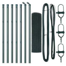 Set de Poste de Cerca Set de 2 Verde de , Paneles de vallas - Ref: Foro24-3351680, Precio: 52,66 €, Descuento: %