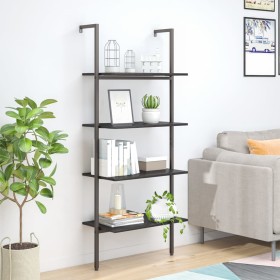 Estantería inclinada de 4 baldas negro 64x35x152,5 cm de vidaXL, Librerías y estanterías - Ref: Foro24-336384, Precio: 74,16 ...