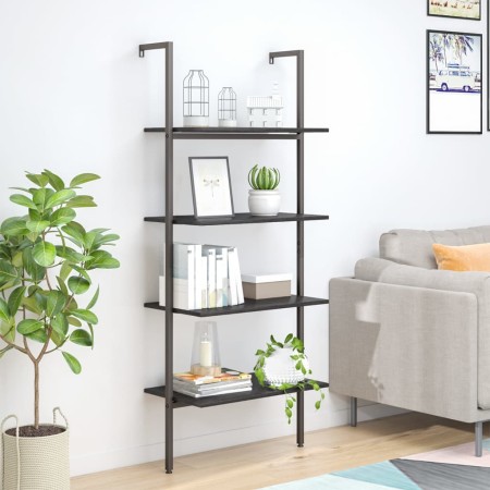 Estantería inclinada de 4 baldas negro 64x35x152,5 cm de vidaXL, Librerías y estanterías - Ref: Foro24-336384, Precio: 74,16 ...