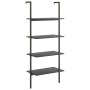 Estantería inclinada de 4 baldas negro 64x35x152,5 cm de vidaXL, Librerías y estanterías - Ref: Foro24-336384, Precio: 74,16 ...