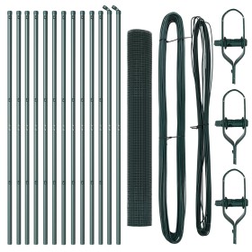 Juego de Postes de Cerca de Metal Set de 2 Verde de , Paneles de vallas - Ref: Foro24-3351725, Precio: 129,99 €, Descuento: %