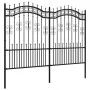 Gartenzaun mit Speerspitze aus schwarz beschichtetem Stahl, 190 cm von vidaXL, Zaunpaneele - Ref: Foro24-151087, Preis: 238,1...